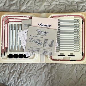 Denise Interchangeable Knitting Needles Set - Pink and White
